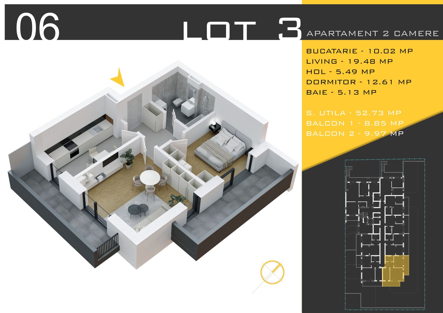 2 camere decomandat Titan Pallady  Metrou Nicolae Teclu - Schiță 11