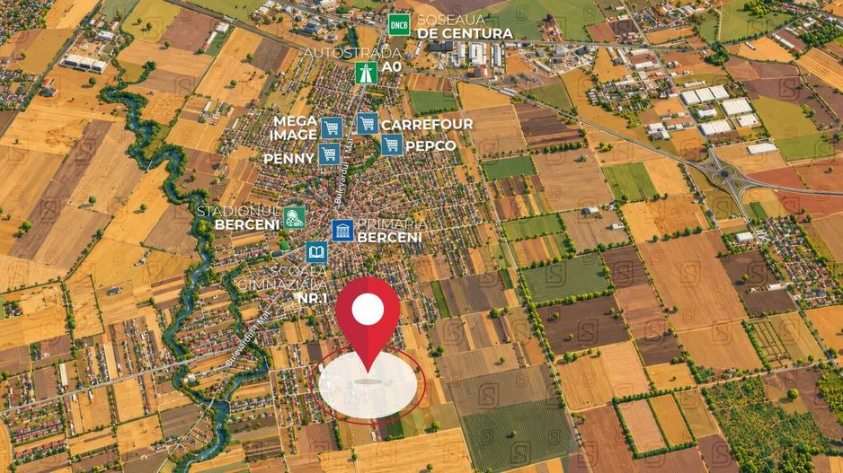Teren de vanzare, 418 mp - Comuna Berceni, Ilfov - Poză 2