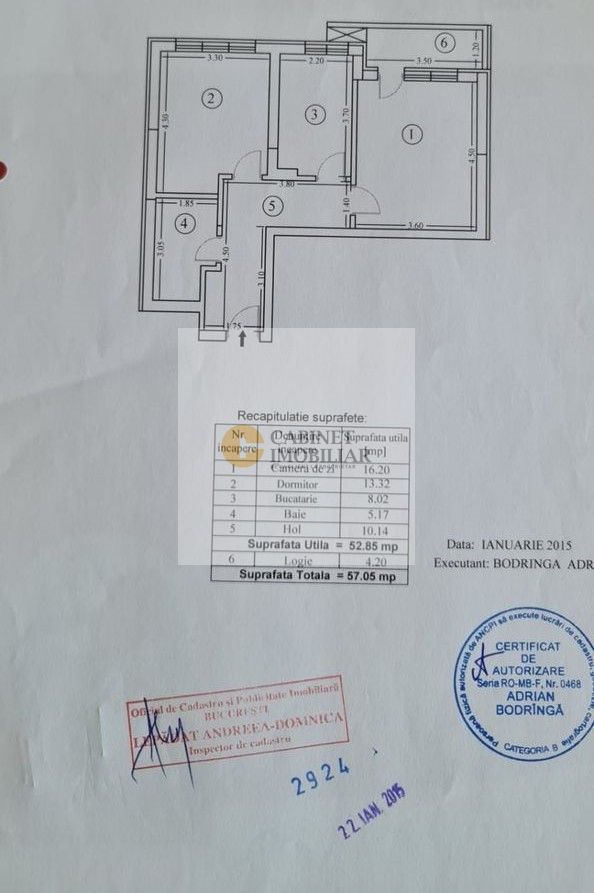 2 Camere - 57MP | Decomandat | Bloc 2016 | Parcul Liniei-M Lujer 5 min - Schiță 8