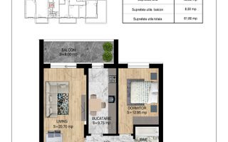 Apartament 2 camere Comision 0% Pallady Metrou Nicolae Teclu, reducere parcare - Schiță 9