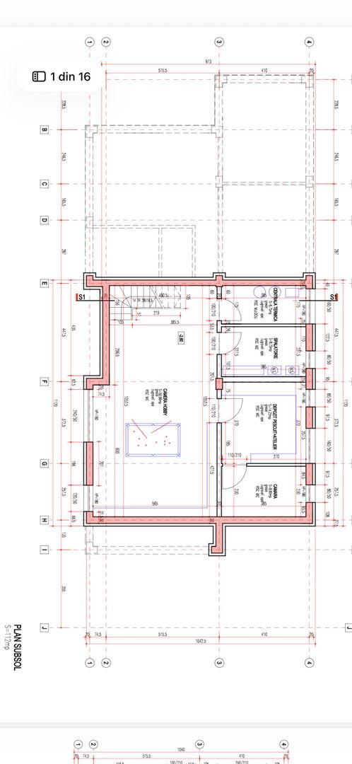 Vila Individuala S+P+1+M cu Teren 1000mp langa Padure - Balotesti - Schiță 46