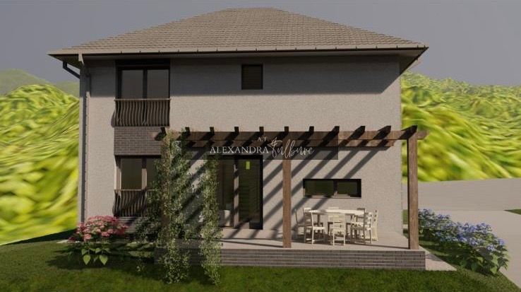 Casa individuala de vanzare, 5 camere, dressing, 3 bai, 600mp curte - Poză 3