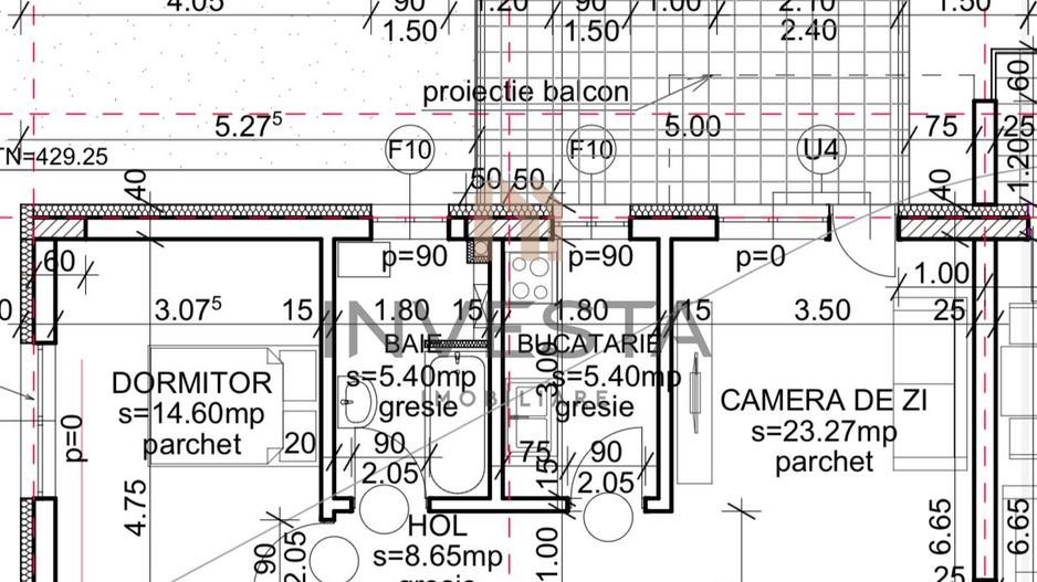 Apartament 2 camere decomandate, imobil premium, cu terasa de 26 mp! - Schiță 7