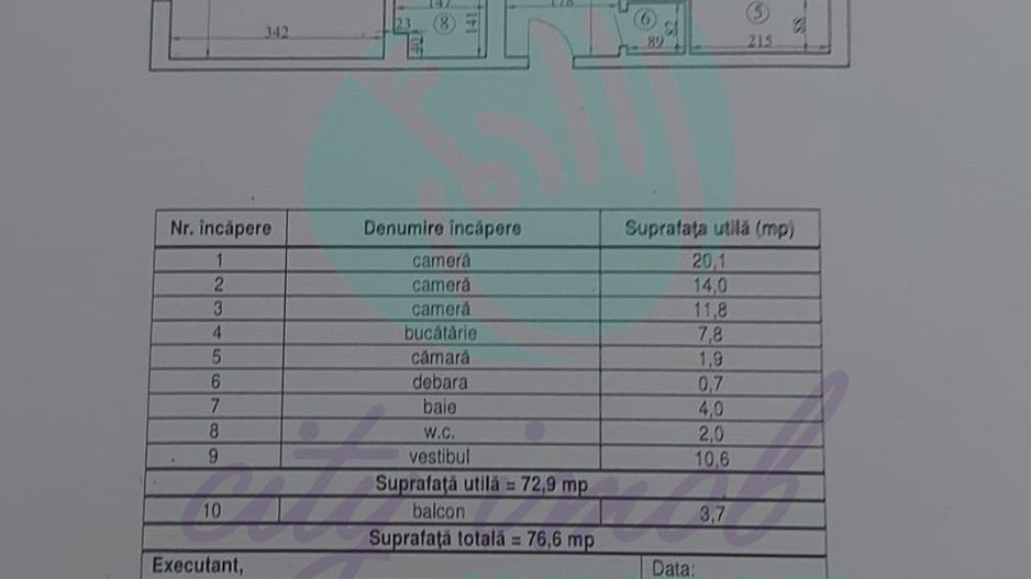 APARTAMENT 3 CAMERE SPATIOS-NERVA TRAIAN-BLOC REABILITAT - Poză 8