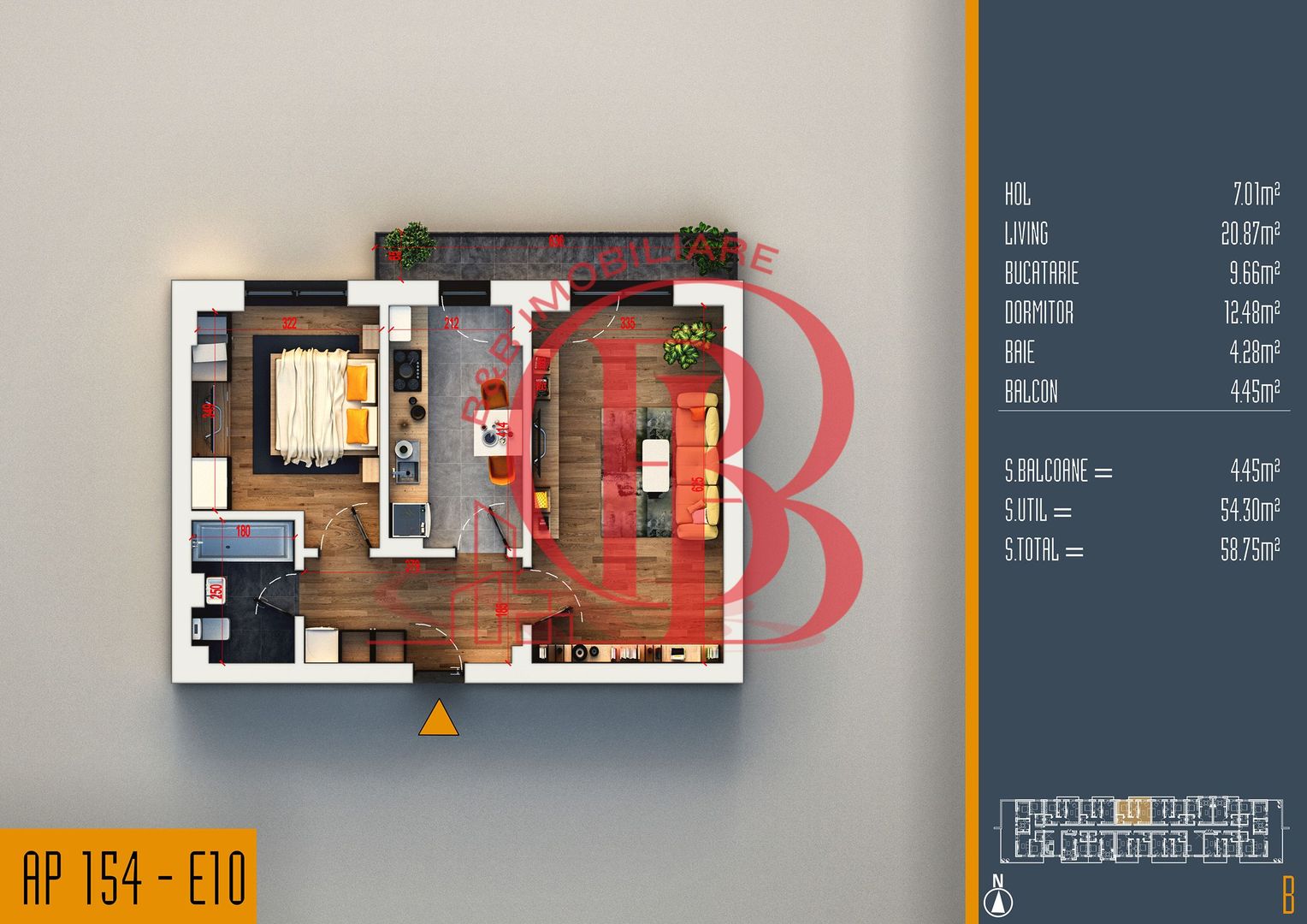 Oferta Lansare 2 camere decomandat proiect nou Pallady - Schiță 12