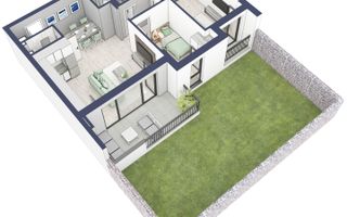 Apartament 3 camere | parter cu gradina | Zona Alba Iulia – Sibiu - Schiță 14