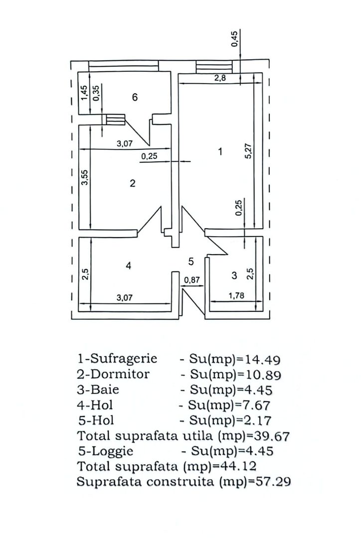 Apartament cu 2 camere, etaj 4, mobilat și utilat, VASLUI - zona ANA IPATESCU; - Poză 9