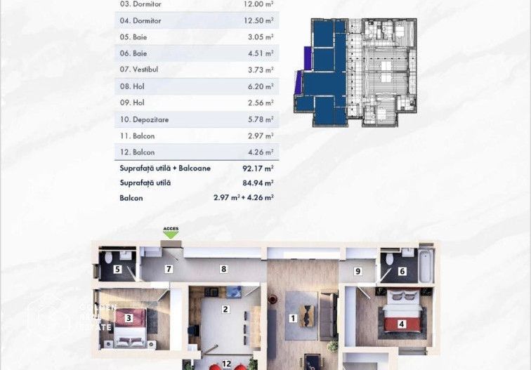 Apartament de 3 Camere in Complex Rezidential Nova Mehala - Poză 14