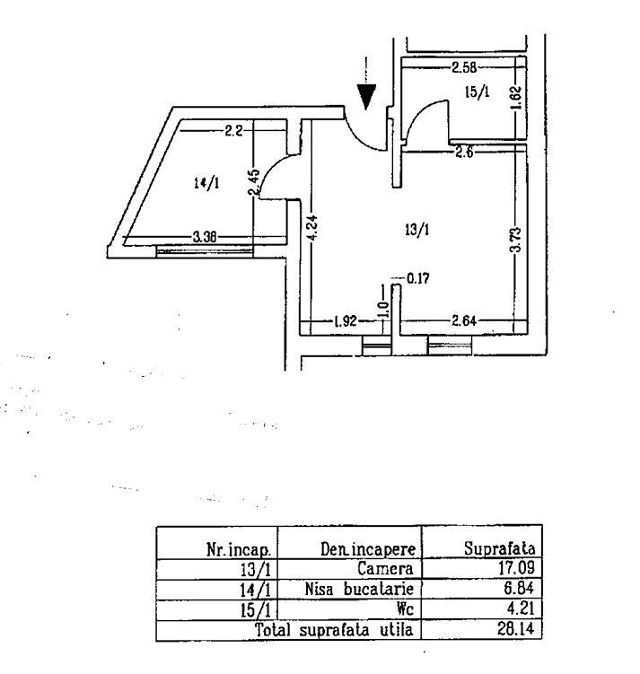 Garsonieră renovată Vilă interbelică 1932 Piața Romană | 28 mp Demisol - Poză 5