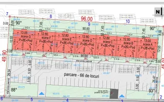 Apartament 3 camere | Gradina 50 mp| Bloc tip vilă | Cristian | Comision 0% - Schiță 16