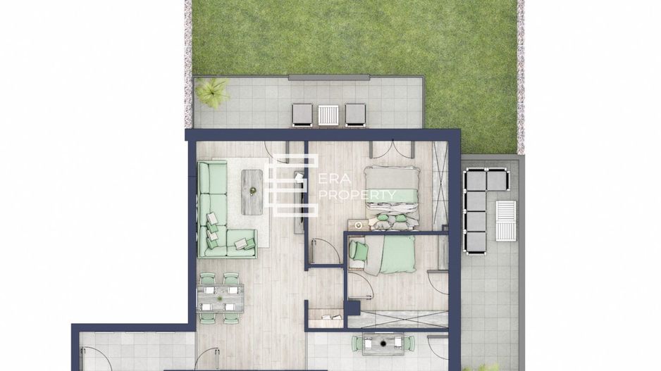 Apartament 3 camere la parter cu grădină și terasă generoasă, Sibiu - Schiță 12