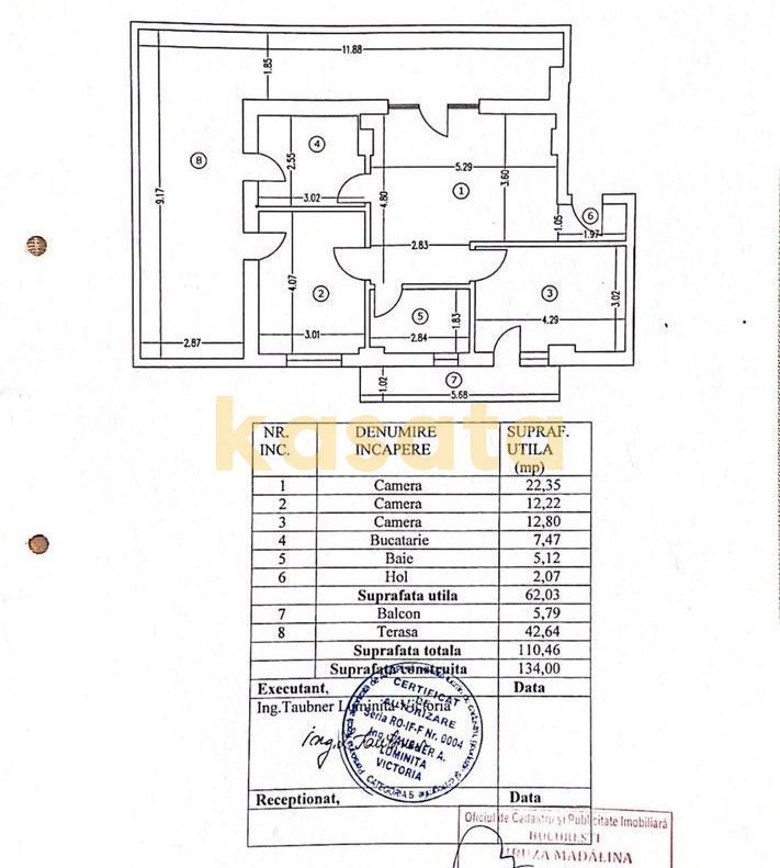 OPORTUNITATE | APARTAMENT 3 CAMERE TIP PENTHOUSE | COLENTINA | TERASA - Schiță 8
