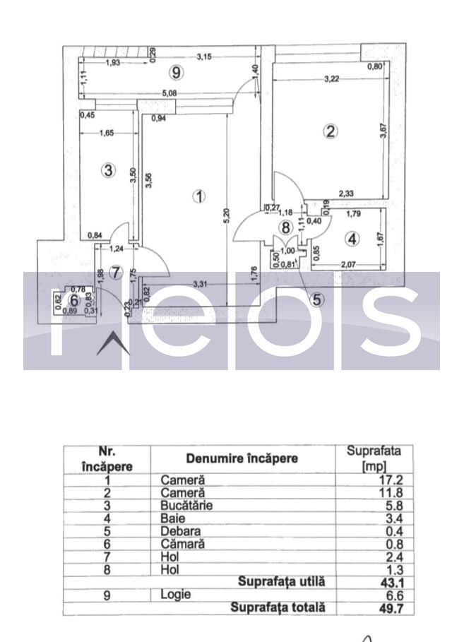 VANZARE 2 CAMERE SEMIDECOMANDAT -TIMPURI NOI - Poză 15