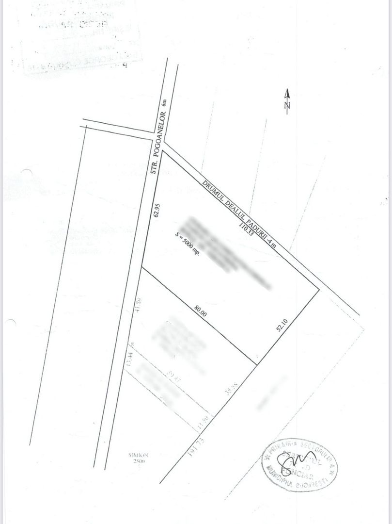 Teren intravilan constructii 5000mp - Str. Pogoanelor - Metalurgiei - Poză 2