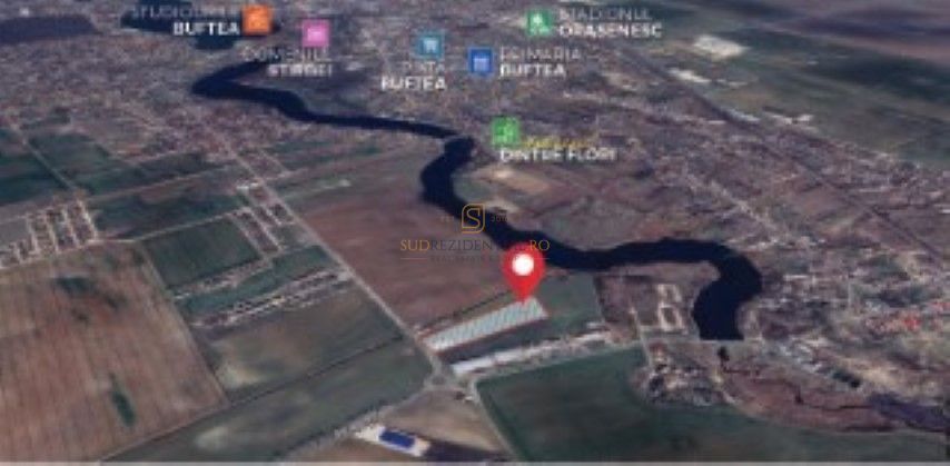 Teren 12350 mp, intravilan, amplasare de exceptie in Buftea, Ilfov - Poză 2