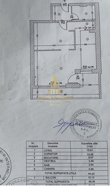 Apartament 2 camere, centrala proprie + Chirias - Pod Constanta - Poză 11