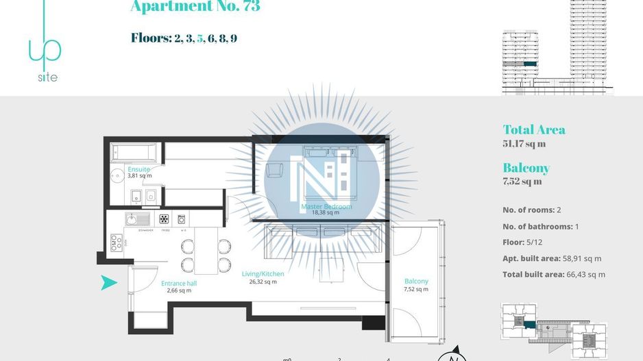 Apartament 2 camere Up-Site - Poză 7