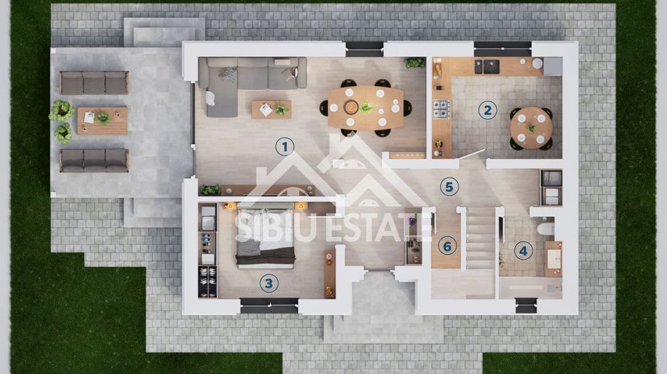 Casă individuală  lângă Sibiu | 5 camere | 136 mp utili | Teren 600mp - Schiță 14