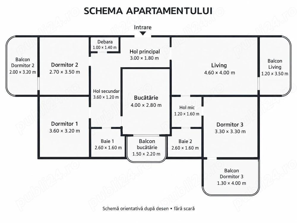 Apartament  de vanzare 4 camere, 102 mp,   Soseaua Alba Iulia - Poză 7