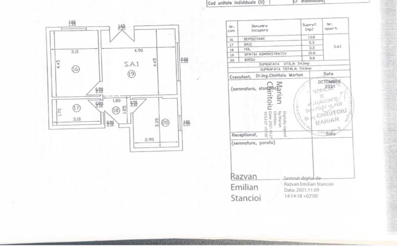 SPATIU ADIMISTRATIV - CURTE PRORIE 78MP, 2 PARCARI INCLUSE - Poză 4