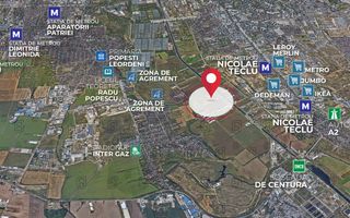 Teren intravilan 1100 mp | Deschidere 31,53 ml | Zona mixta P+4 - Poză 3