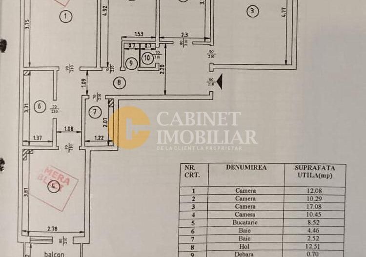 GALATA - Apartament 4 camere decomandat - Poză 6