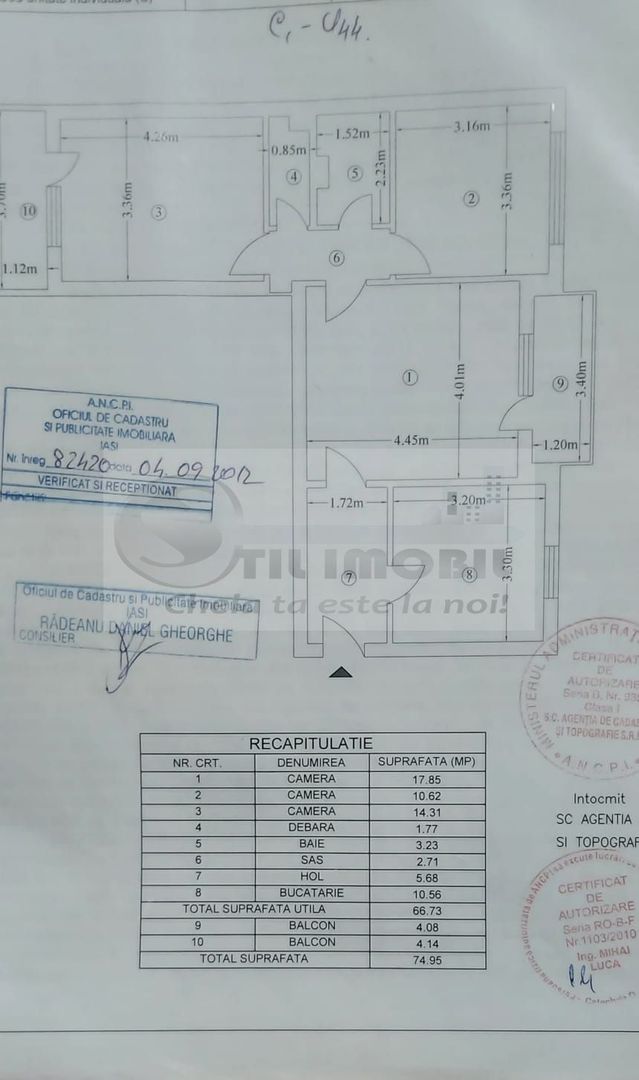 Ap decomandat 3 camere – Tătărași, 75 mp, locație excelentă 140000 EUR - Poză 8