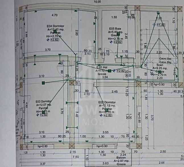 Casa cu 5 camere decomandate 2 bai 255 teren - Schiță 1
