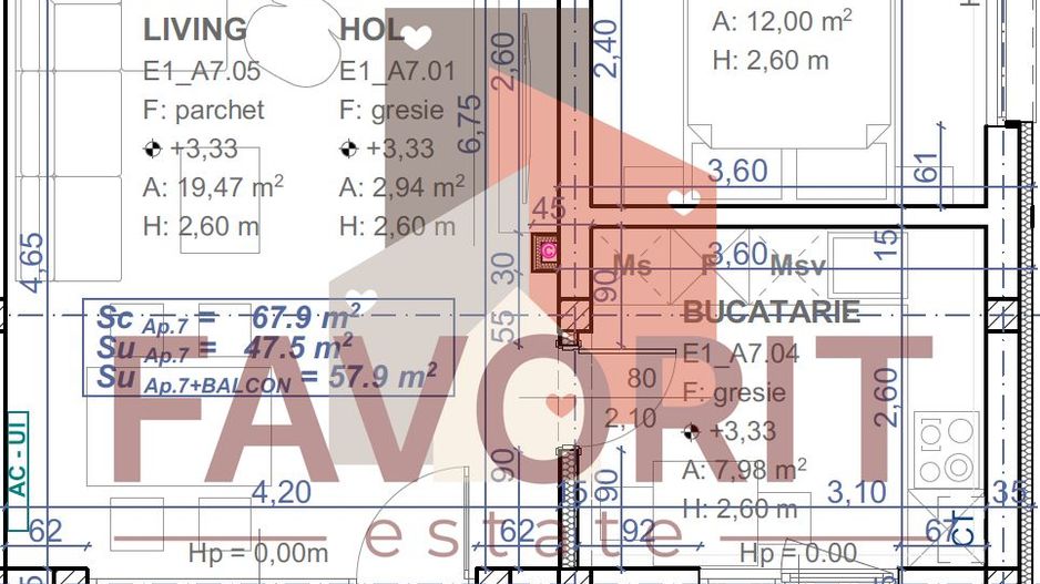 Comision 0%. Etaj 1. Bloc nou. Lift. Langa mijloc de transport - Schiță 13