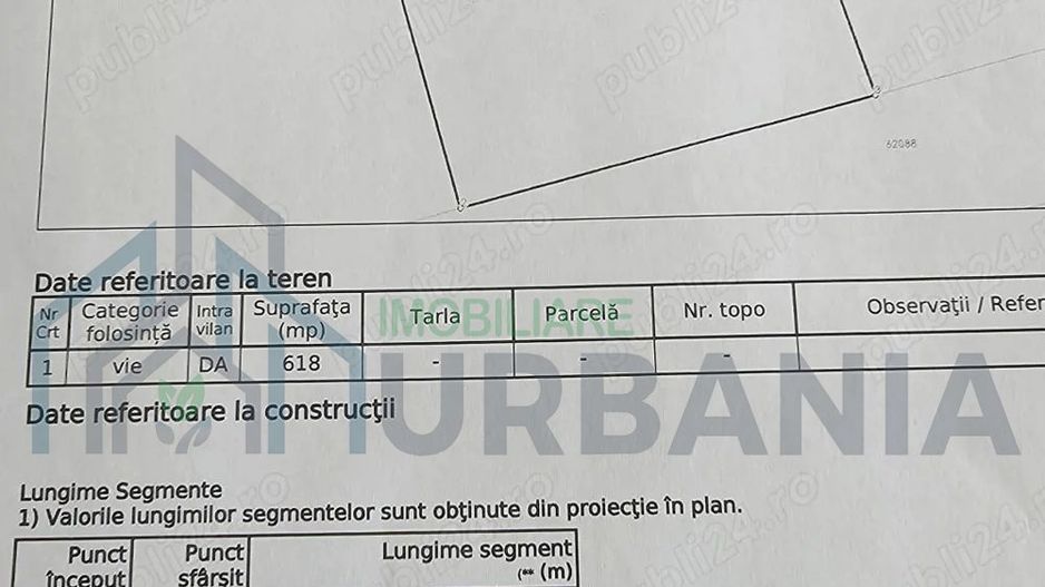 Teren 618 mp intravilan Valea Lupului, Iasi - Poză 1