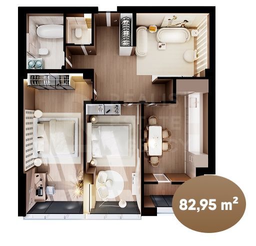 Vânzare, apartament, 3 camere, str. Nicolae Dimo, Durlești - Poză 1