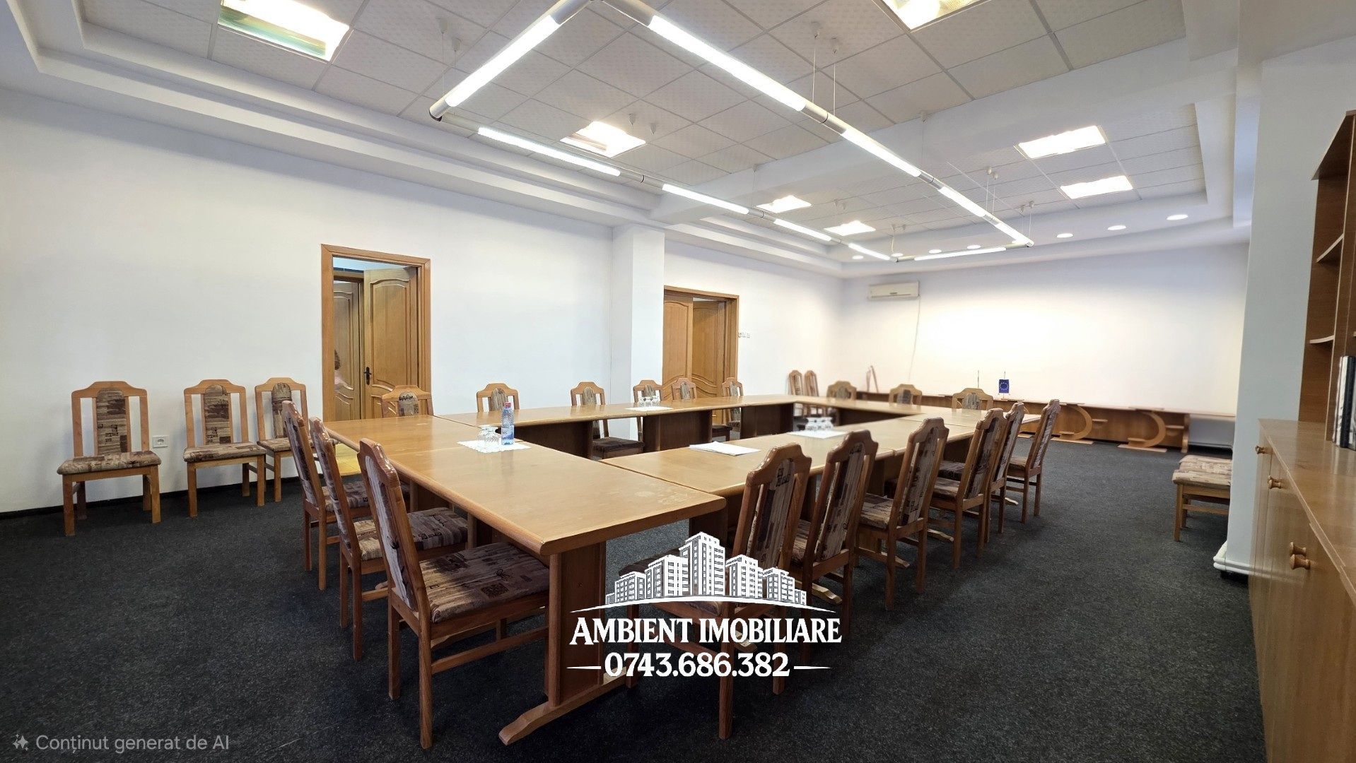 DE INCHIRIAT - SALĂ de CONFERINȚE și BIROURI, 120 mp, VASLUI - zona CENTRALA; - Poză 2