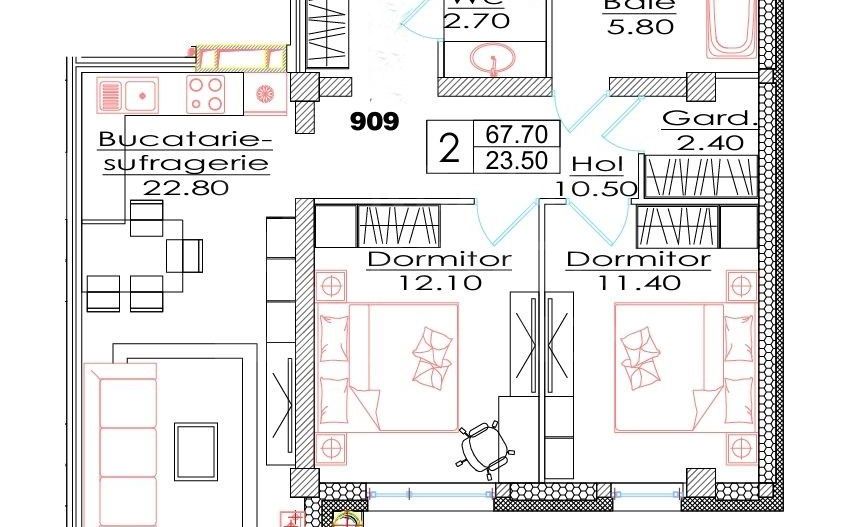 Vânzare, apartament, 2 camere, str. Ialoveni, Telecentru - Poză 3