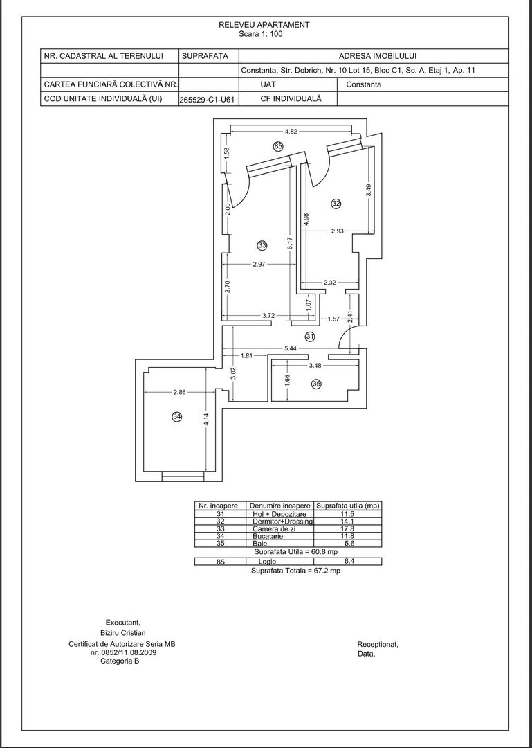 Tomis Nord - Vanzare apartament cu 2 camere, bloc nou. - Poză 19