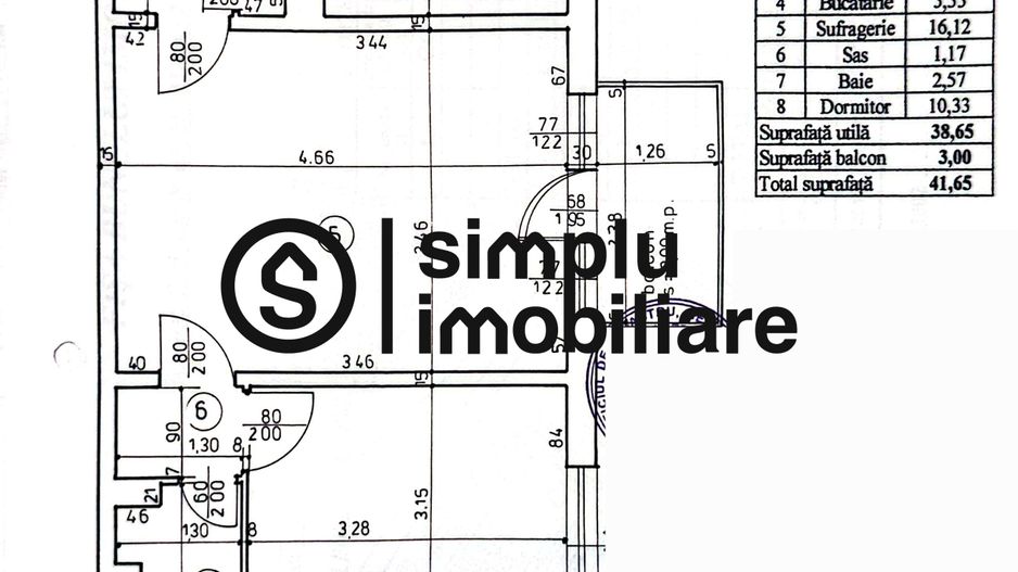 Apartament 2 camere - Craiovita/Orizont - etaj 4/4 - Schiță 7