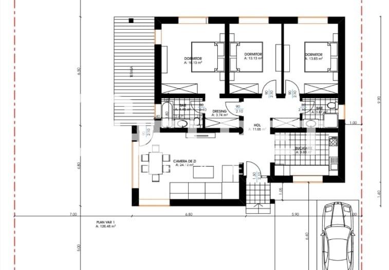 Casă / 4 camere / 106 mp utili / Bod - Poză 3