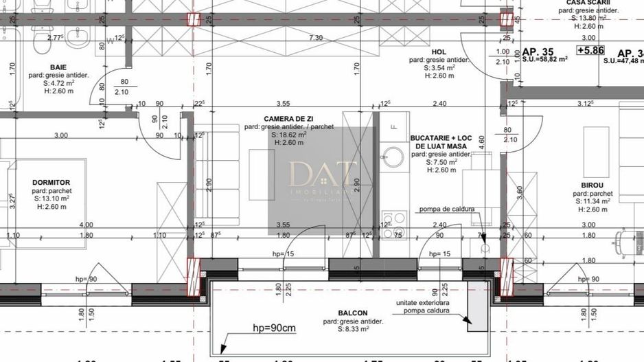 Apartament 3 camere, finisat si boxa inclusa, BETA RESIDENCE - Poză 12