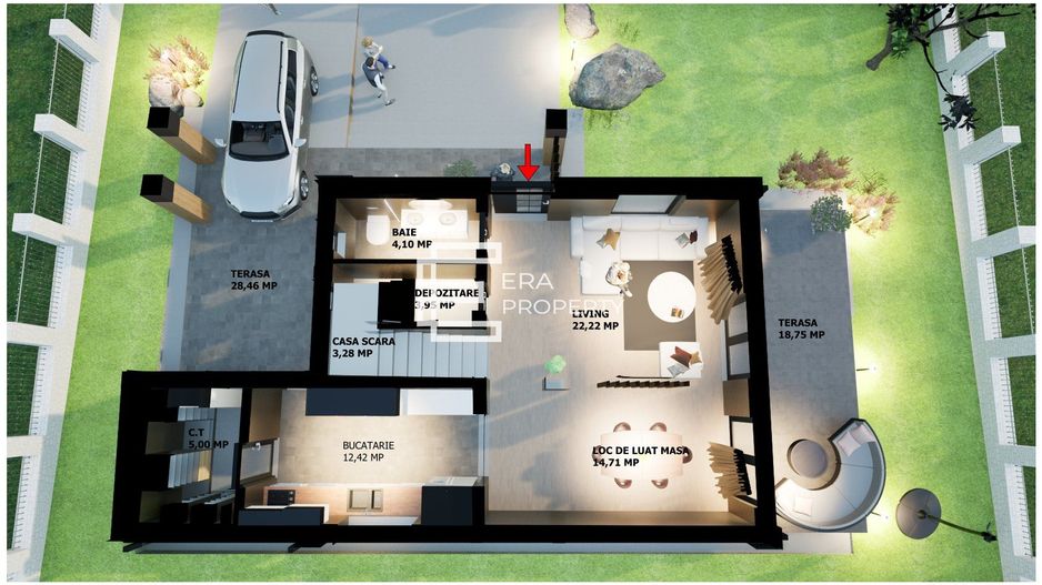 Casă single | Zona Casa de Apă | Pompă de Căldură | 129mp | Vedere spre Munți - Poză 8