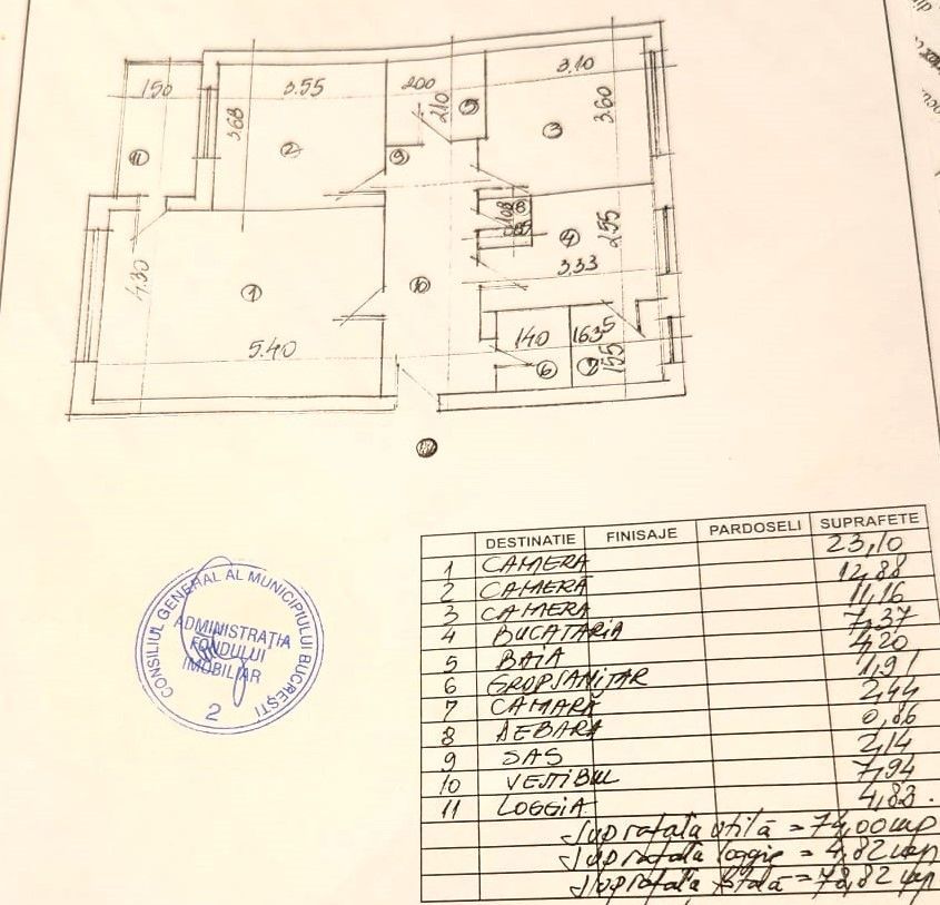 Vanzare Apartament 3 Camere Stradal pe Bd Nerva Traian - Poză 3
