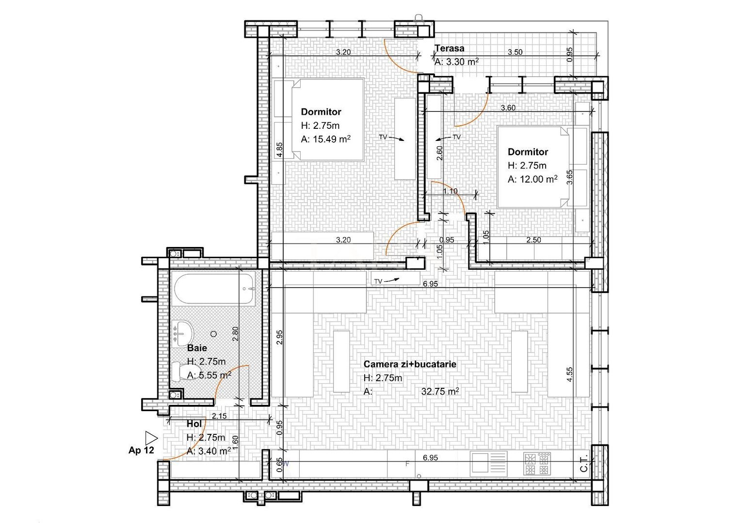 Apartament cu 3 Camere Semidecomandat în Florești - Poză 6