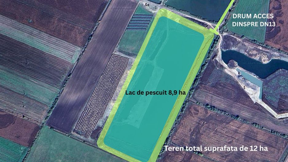 Lac de pescuit 9 ha, pe un teren intravilan de 12 ha, langa Brasov, COMISION 0% - Poză 2