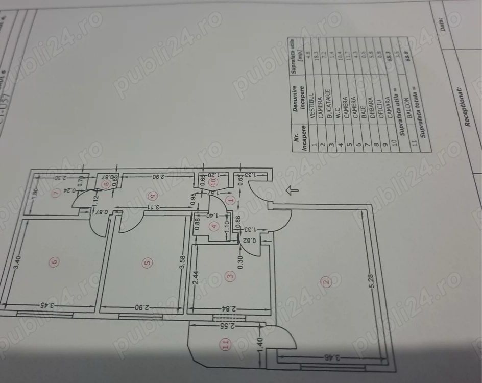 🏡 Ap. 3 Camere de vanzare | Etaj 1 | 2 Băi | | zona Apusului - Poză 10
