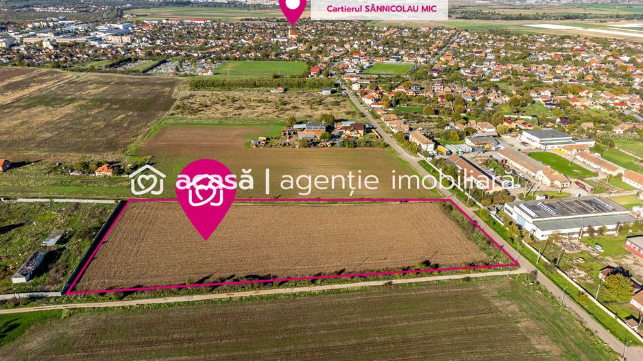 Teren de case în Sânnicolau Mic la 25 eur/mp - Poză 1