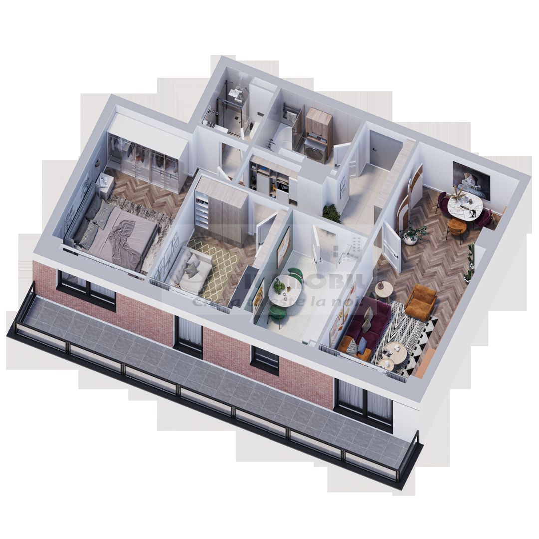 Apartament modern 3 camere, 84 mp, finisaje premium 0% COMISION - Poză 4