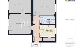 Tur virtual –Apartament 3 camere | Piața 700 | Parcare | Comision 0% - Poză 25