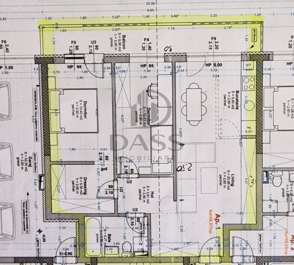 Apartament modern 3 camere de inchiriat Magnolia - Poză 9