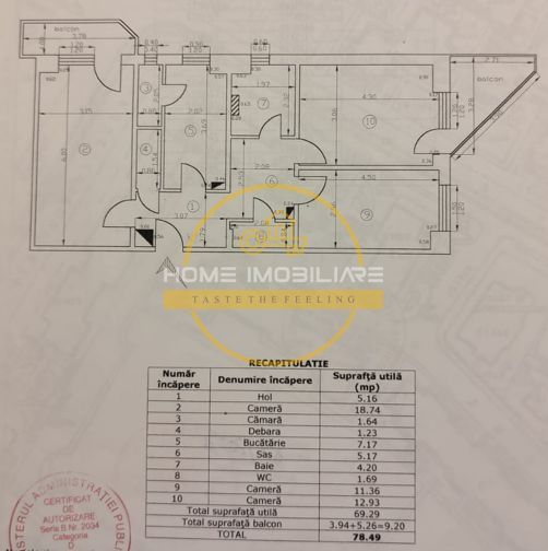 Etaj intermediar, Apartament 3 camere /Arcu - Poză 12