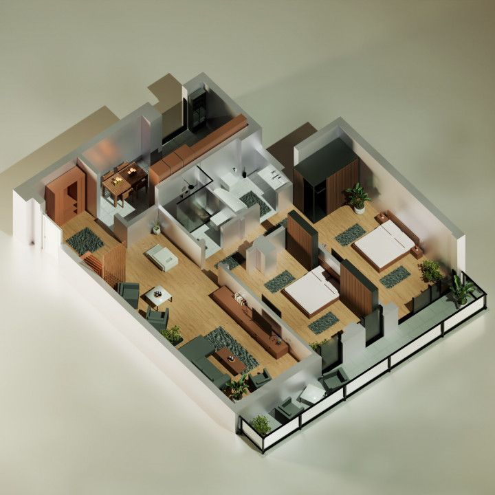 Tomis Nord - Vanzare apartament decomandat cu 3 camere,  bloc nou. - Poză 7