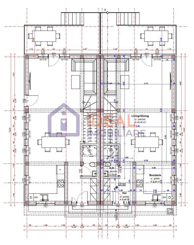 Casa cu 4 camere si 250 mp de curte, in Cartierul Arhitectilor - Schiță 15