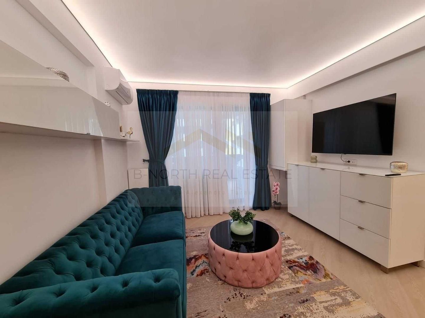 Apartament de închiriat 3 camere Cortina North Pipera | 78 mp | Etaj 1 | Terasă - Poză 4